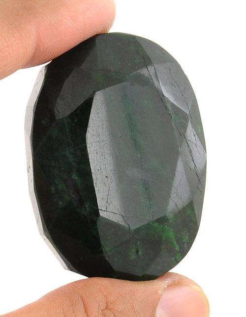 286 Ct Natural IGLI India Certified Emerald Gemstone - Oval Gigiantic Real Unique Emerald
