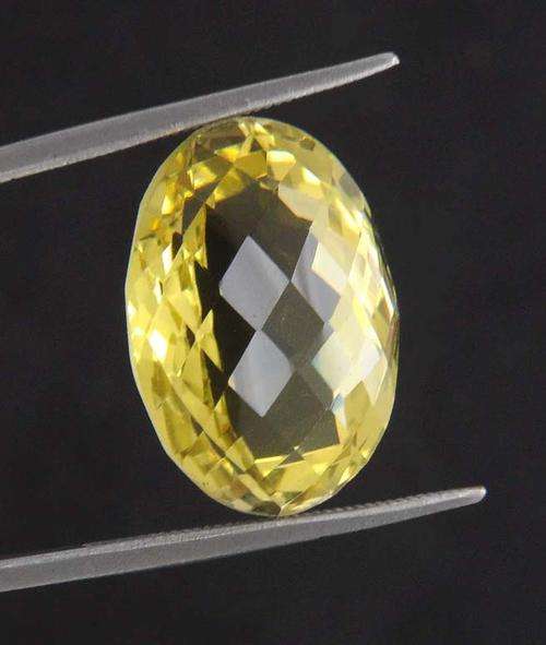 Untreated 15.43 Ct IGLI Certified Oval Cut Citrine Gemstone - AAA Quality