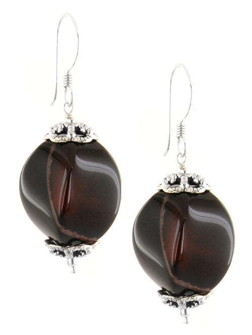 61.85 Carat Semi Precious Gemstone Beaded Earrings