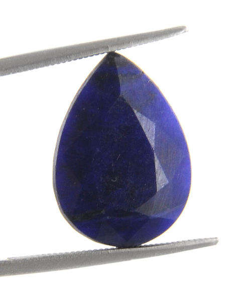 MGL Certified 12.55 Carat Pear Shape Natural Blue Sapphire Gemstone