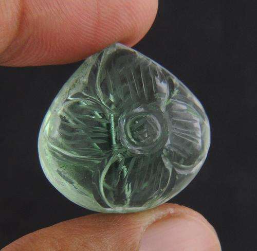 51.90 Ct MGL Certified Hydro Pear Shape Green Amethyst Gemstone