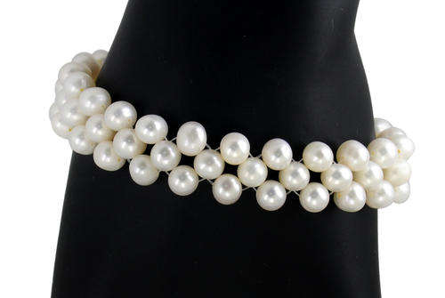 Designer Pearls Beaded Bracelet - Handmade in India