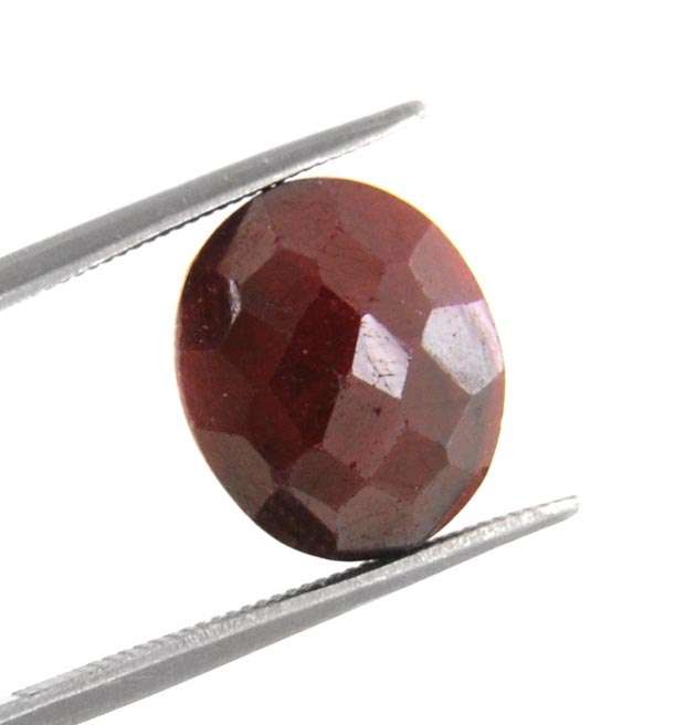 6.20 Ct IGLI Certified Oval Faceted Ruby Stone - Indian Mines