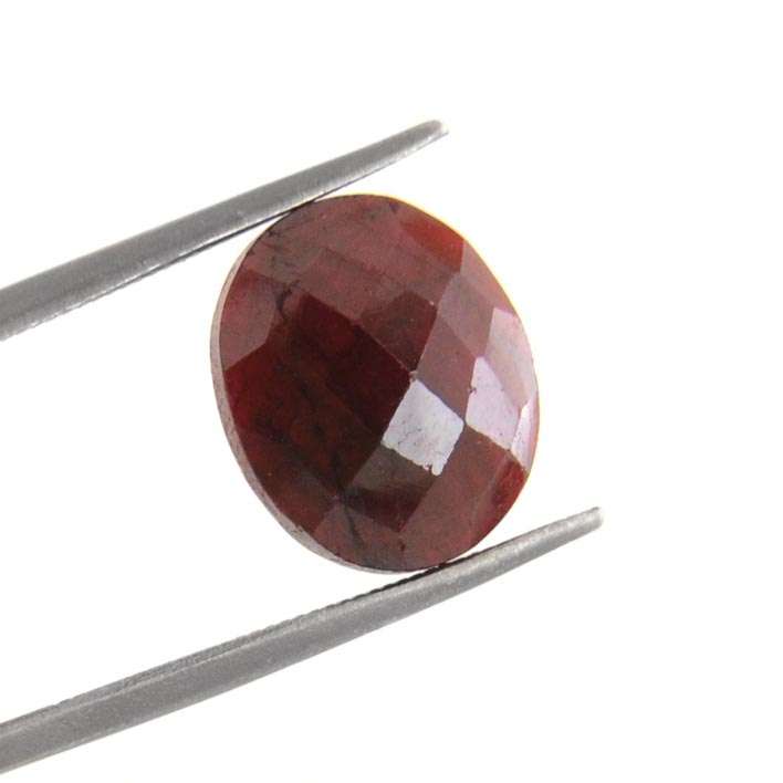 6.77 Ct IGLI Certified Oval Faceted Ruby Gemstone