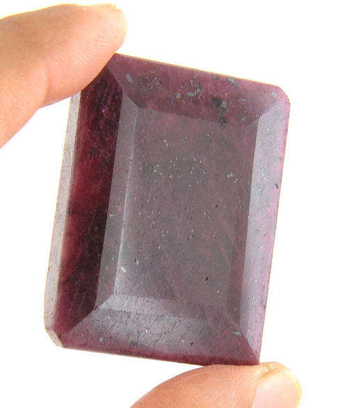 449.45 Ct Emerald Cut Natural Red Ruby Gemstone-MGL Certified Stone from India