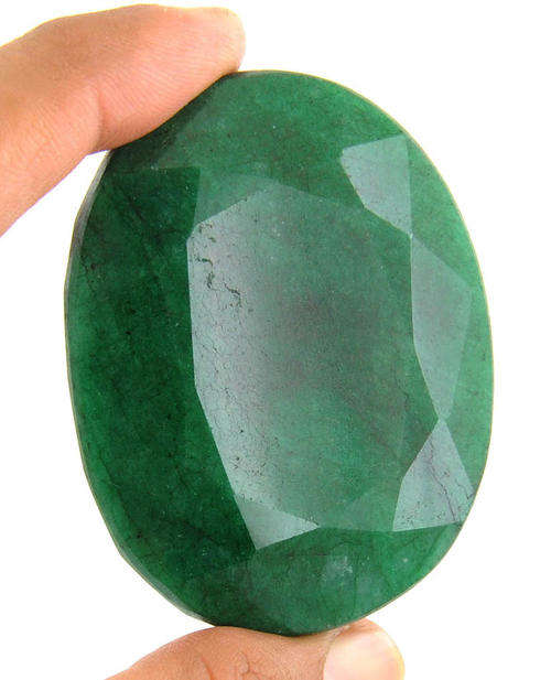 Brazilian Mines 576.60 Ct Natural Emerald Gemstone - 62mm/48mm