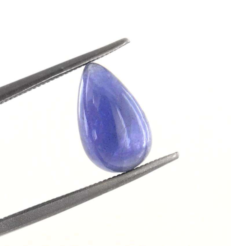 IGLI Certified Pear Cabochon Tanzanite Gemstone-3.50 Carat