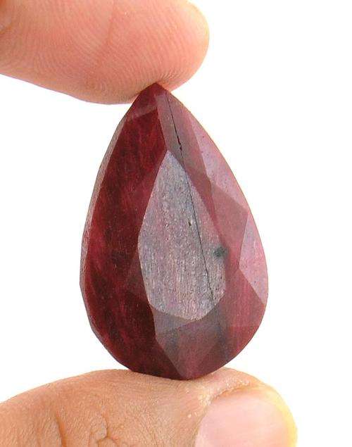 55.79 Ct MGL Certified Pear Shape Ruby Gemstone