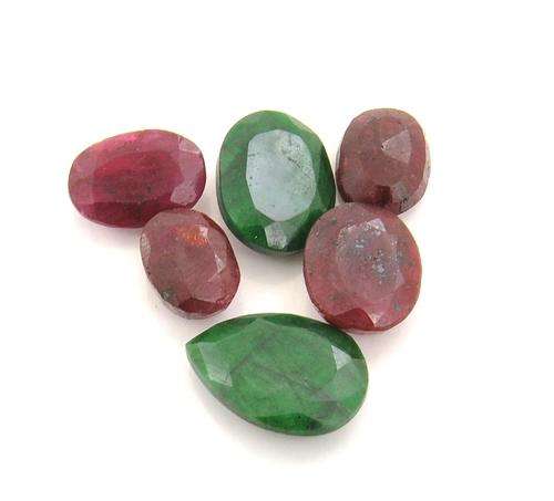 50 Carat Emerald and Ruby Gemstone Lot-IGLI Certified