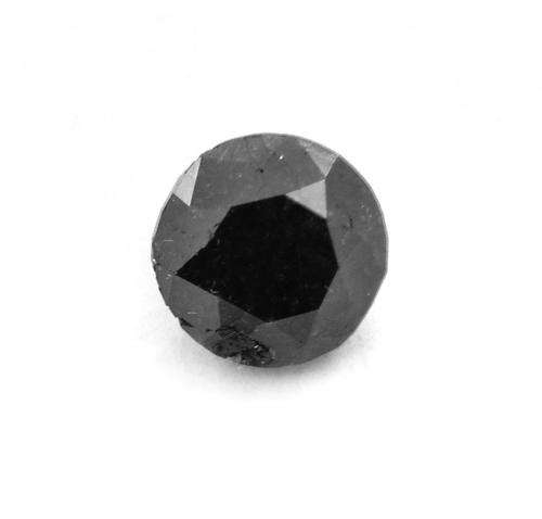 1.36 Ct Round Brilliant Cut Natural Black Diamond - IGLI Certified - AA+ Quality Stone worth R10000