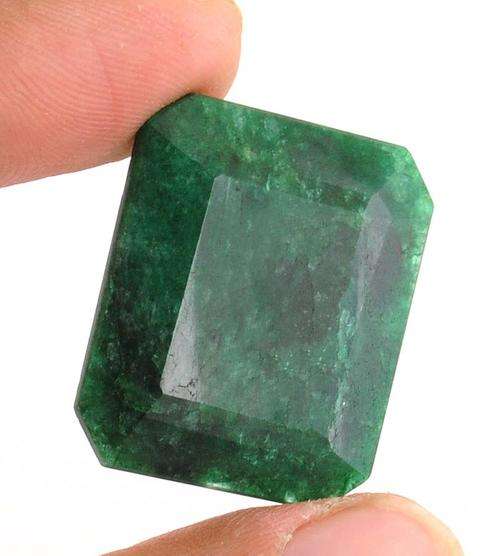 51.35 Ct Brazilian Mines Rectangular Shape Certified Emerald Gemstone
