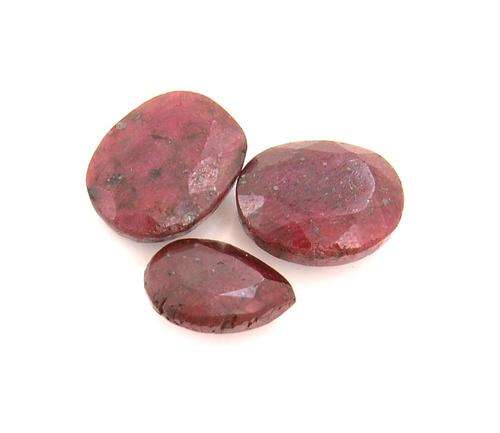 25 Carat Certified Indian Mines Ruby Gemstone Lot