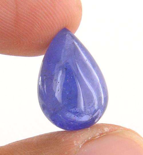 12.63 Carat Certified Pear Cabochon Shape Tanzanite Gemstone