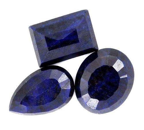 25.75 Ct Mixed Shape Blue Sapphire Gemstone Lot