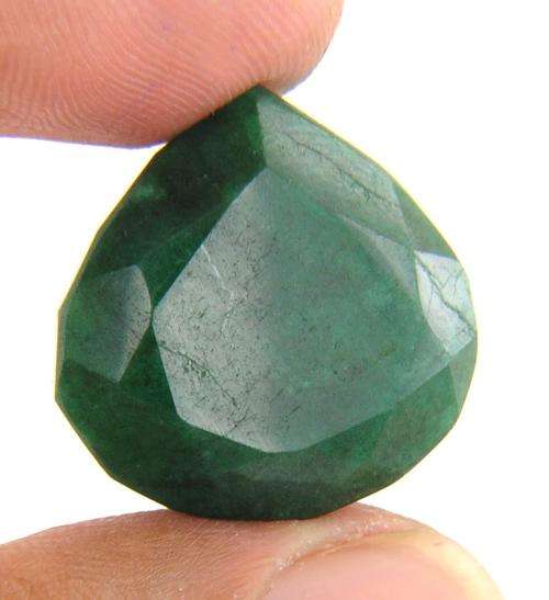 46.06 Ct Certified Pear Shape Natural Brazilian Mines Emerald Gemstone
