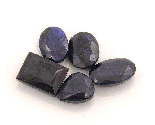 52 Ct Mixed Shape Natural Blue Sapphire Gemstone Lot