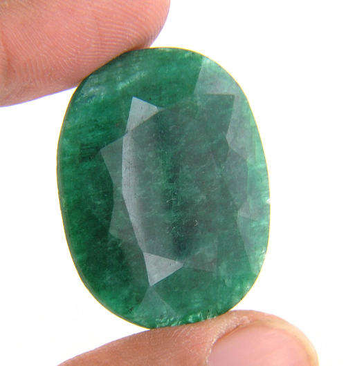 39.61 Ct Natural EMERALD Gemstone - IGLI India Certified Stone