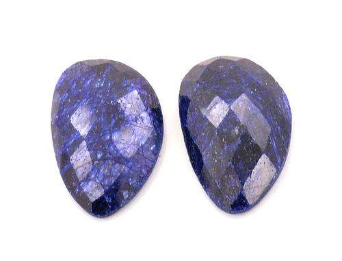 Certified 41.15 Ct Certified Blue Sapphire Gemstone Pair