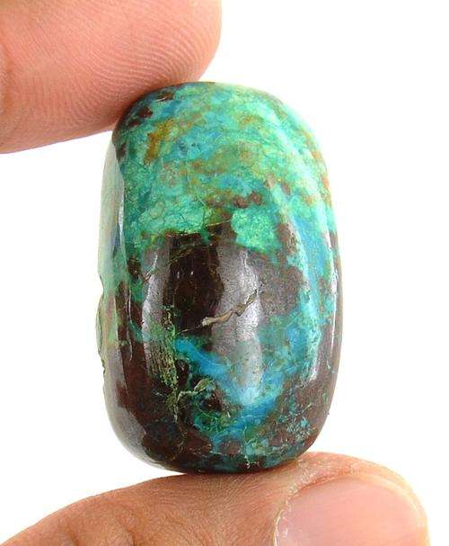 Certified 64.27 Ct Cushion Cabochon Shape Chrysocolla Gemstone