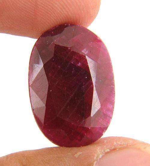 Certified 29.36 Ct Oval Shape Ruby Gemstone