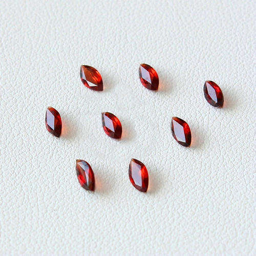 Natural Red Garnet VS Quality Calibrated 2.5x5mm Faceted Cut Marquise 10pcs Lot Loose Gemstone