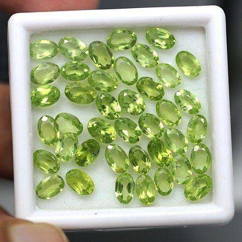 Natural Peridot SI Quality Calibrated 4x3mm Faceted Cut Oval 10pcs Loose Gemstone