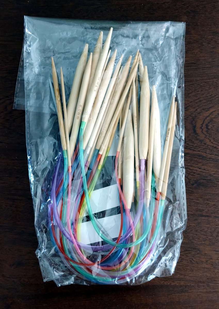 Crochet + Knitting Kit (Books, hooks, needles, yarn, tools)