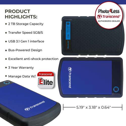 Transcend 2TB external hard drive