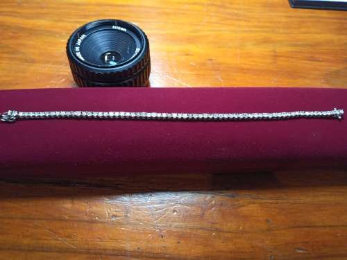 DIAMOND TENNIS BRACELET STUNNING, HEAVY , BRILLIANT