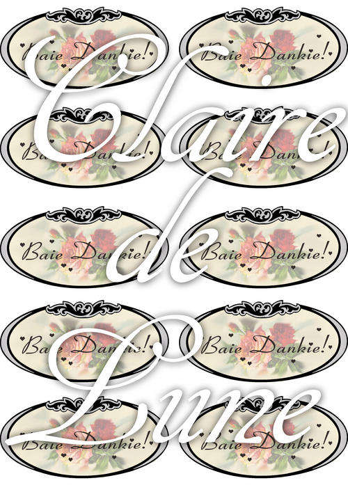 Tags - Victorian Afr x 10 - Baie Dankie - Free Shipping!