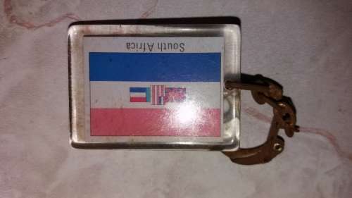 Vintage Old South African Flag Keyring