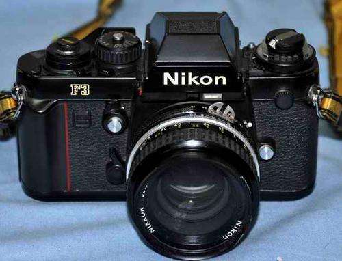 V. Clean Nikon F3 with 50mm 1.8 Nikkor lens