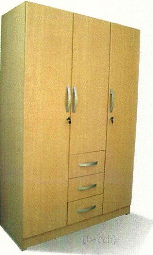 FREE-STANDING POST 3 DOOR 3 DRAWER ROBE