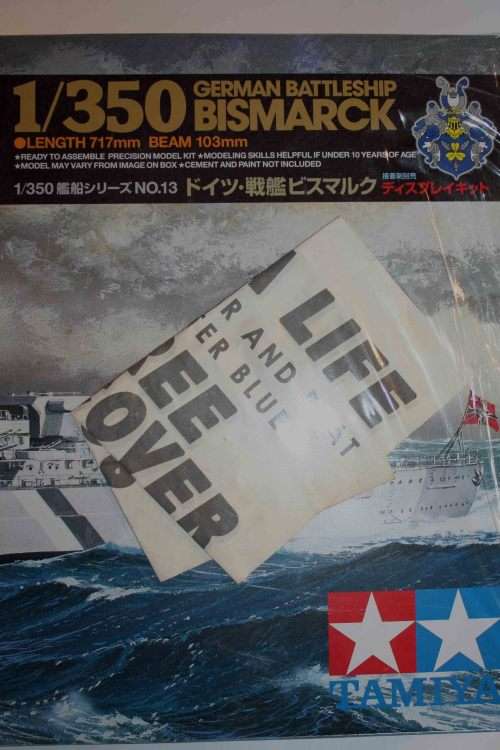 Tamiya Bismarck 1:350 WWII German Battleship