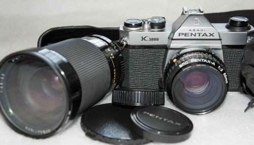Pentax K1000 Film Camera Kit In Good Condition