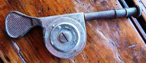 Vintage engine revolution counter