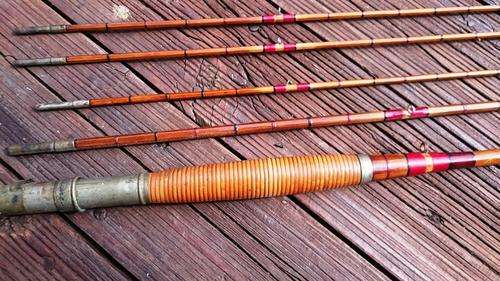 split cane fly rod- vintage by  A C Knox,West Street, Durban