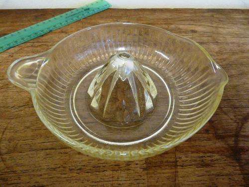 Vintage glass orange juicer