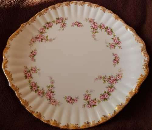 Royal Albert "Dimity Rose" large cake plate