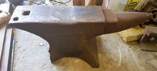 Vintage 1820's ? Blackmith's Anvil 127kg - J BROOKS Stourbridge