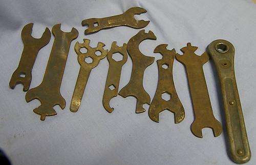 lot of vintage bicycle tools