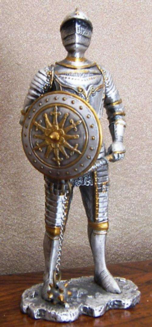 WARRIOR IN ARMOUR WITH SHIELD