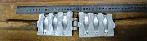 sinker mould - 2,3,& 4 ounce sinker mould