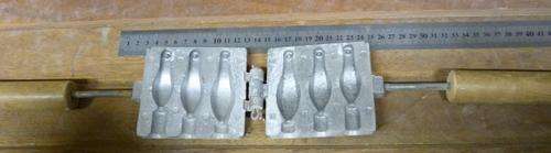 2, 3 & 4 ounce sinker mould