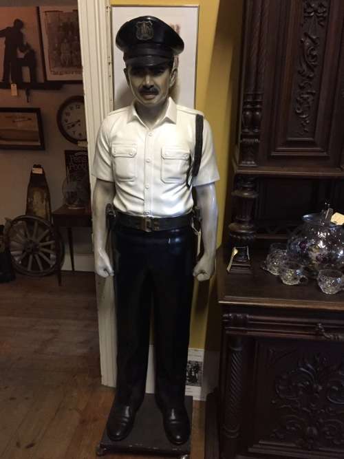 Fibreglass Policeman Figurine on wheels