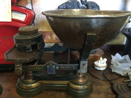 Vintage Scale: Cast Irion and Brass