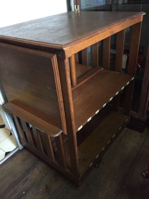 Oak Revolving Bookcase in good original condition
