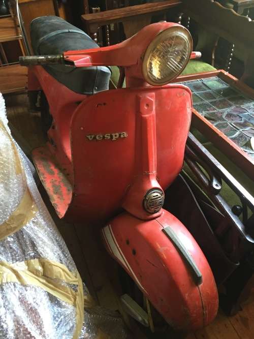 Vintage Vespa as display ornament