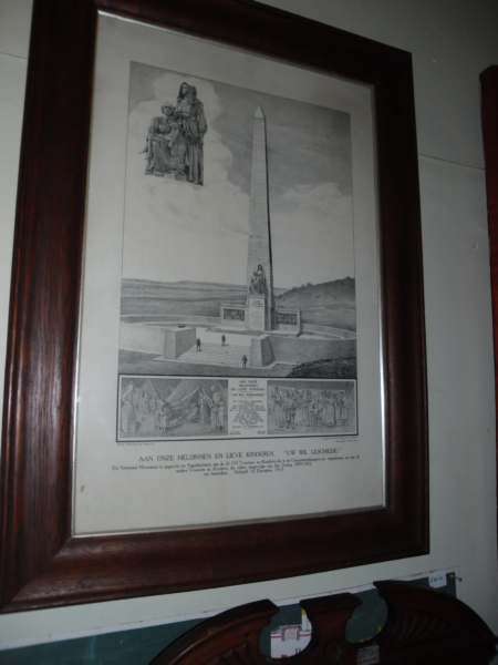 RARE PRINT "VROUEMONUMENT" 92 X 67 CM