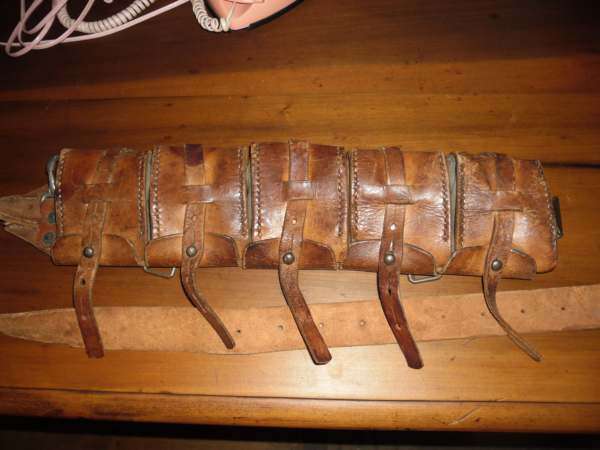 LEATHER BANDOLIER IN GOOD CONDITION